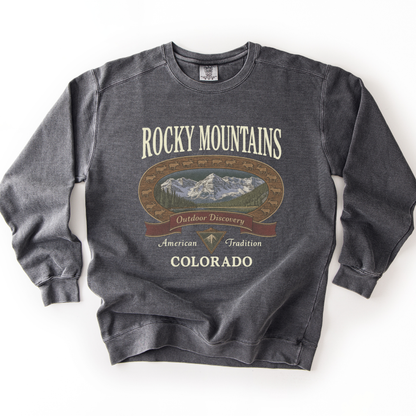 Rocky Mountains - Comfort Colors Premium Heavyweight Sweatshirt