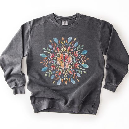Plant Mandala - Comfort Colors Premium Heavyweight Sweatshirt