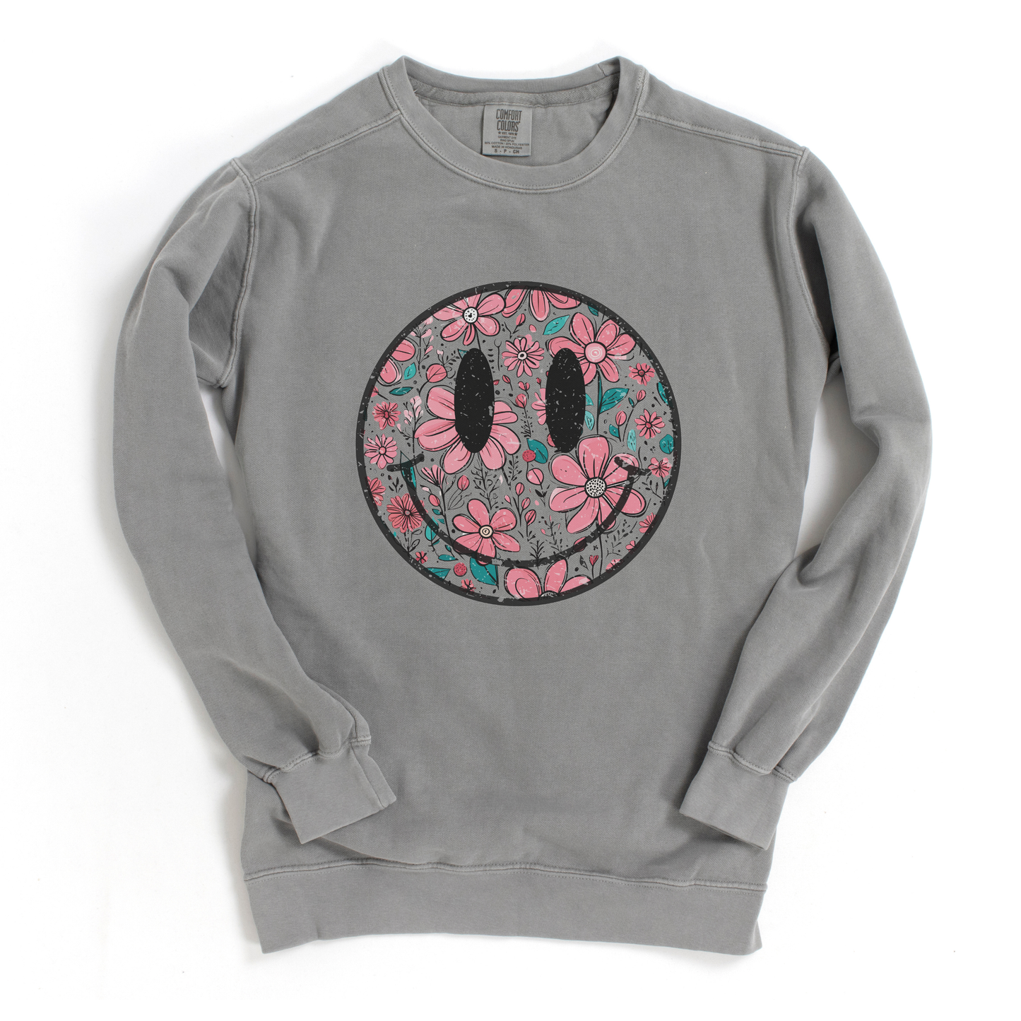 Flower Smile - Comfort Colors Premium Heavyweight Sweatshirt