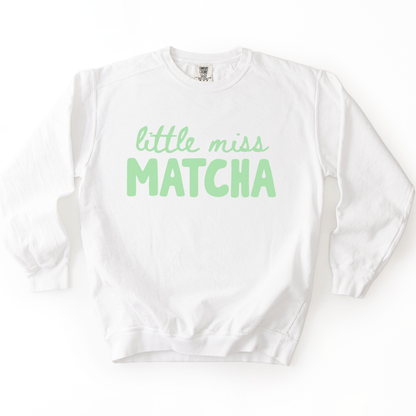 Little Miss Matcha - Comfort Colors Premium Heavyweight Sweatshirt