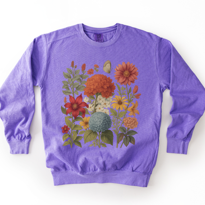 Hydrangea Bloom - Comfort Colors Premium Heavyweight Sweatshirt