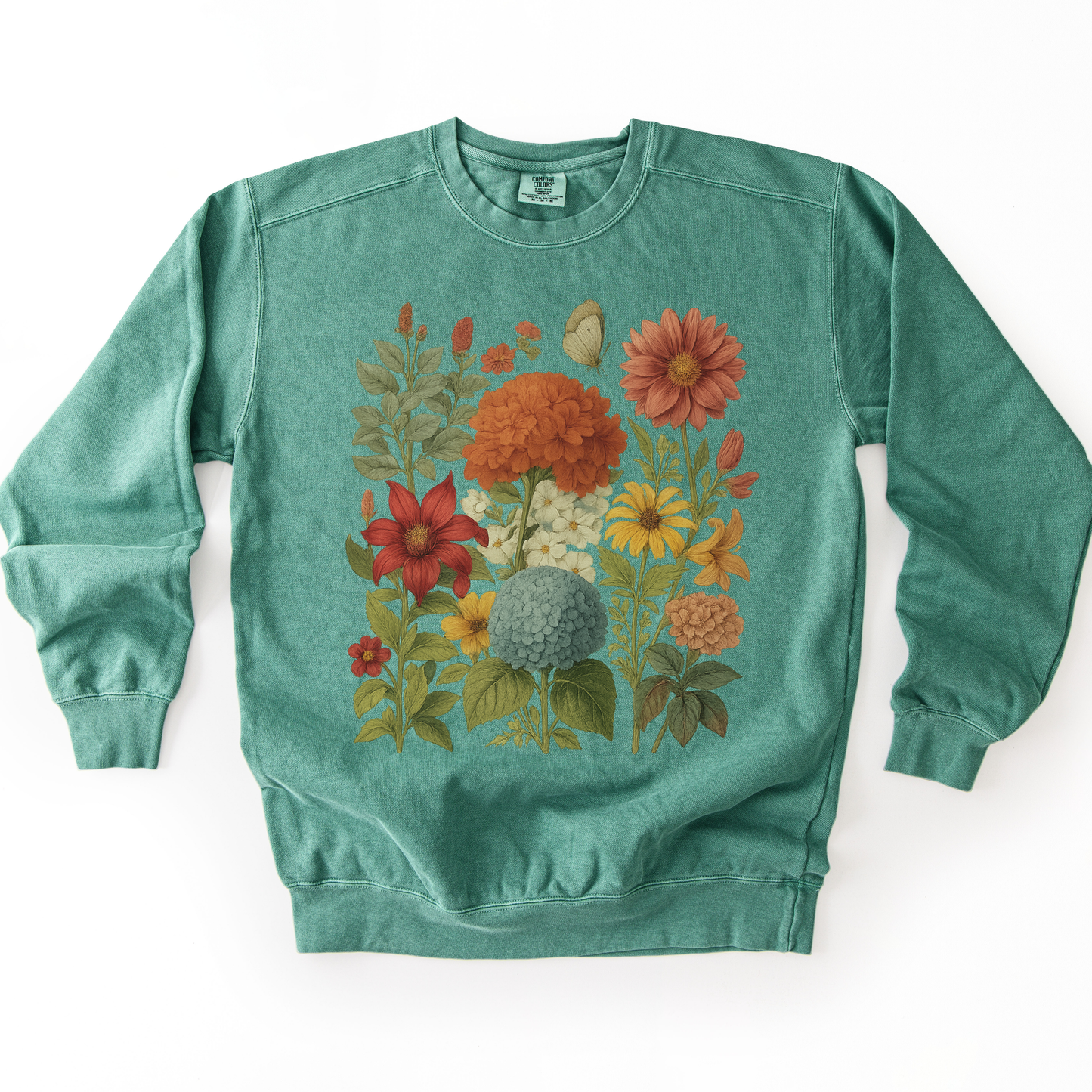 Hydrangea Bloom - Comfort Colors Premium Heavyweight Sweatshirt