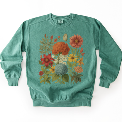 Hydrangea Bloom - Comfort Colors Premium Heavyweight Sweatshirt