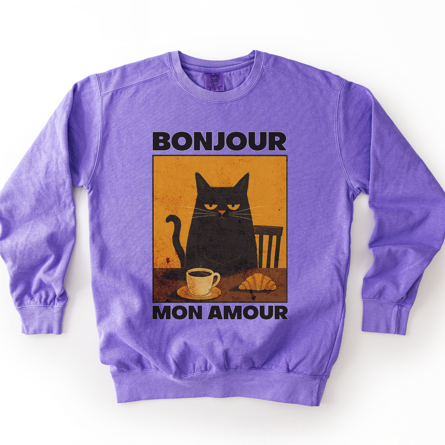 Bonjour Mon Amour - Comfort Colors Premium Heavyweight Sweatshirt