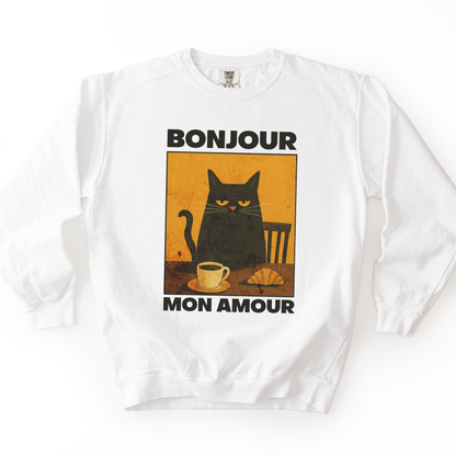 Bonjour Mon Amour - Comfort Colors Premium Heavyweight Sweatshirt