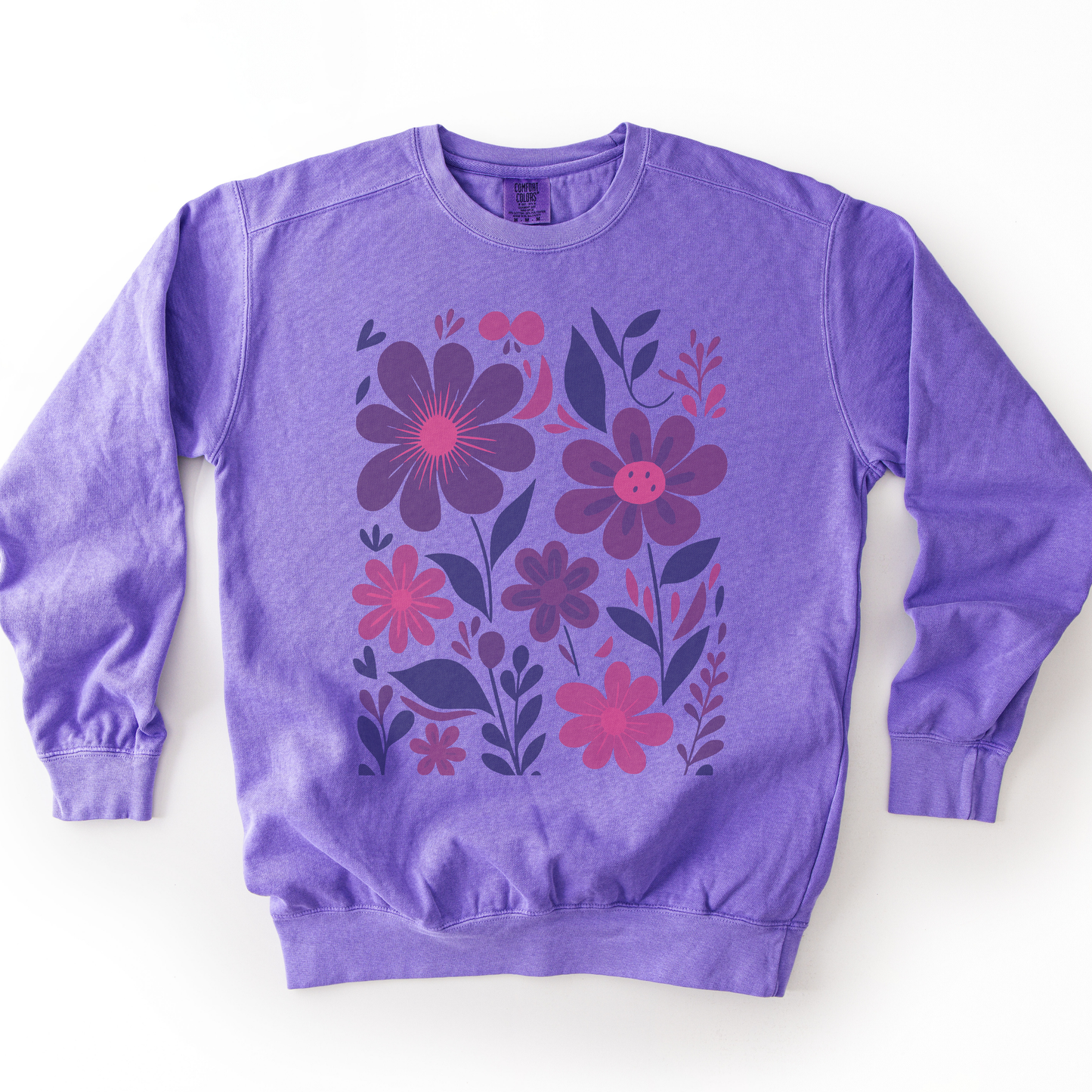 Floral Riot - Comfort Colors Premium Heavyweight Sweatshirt