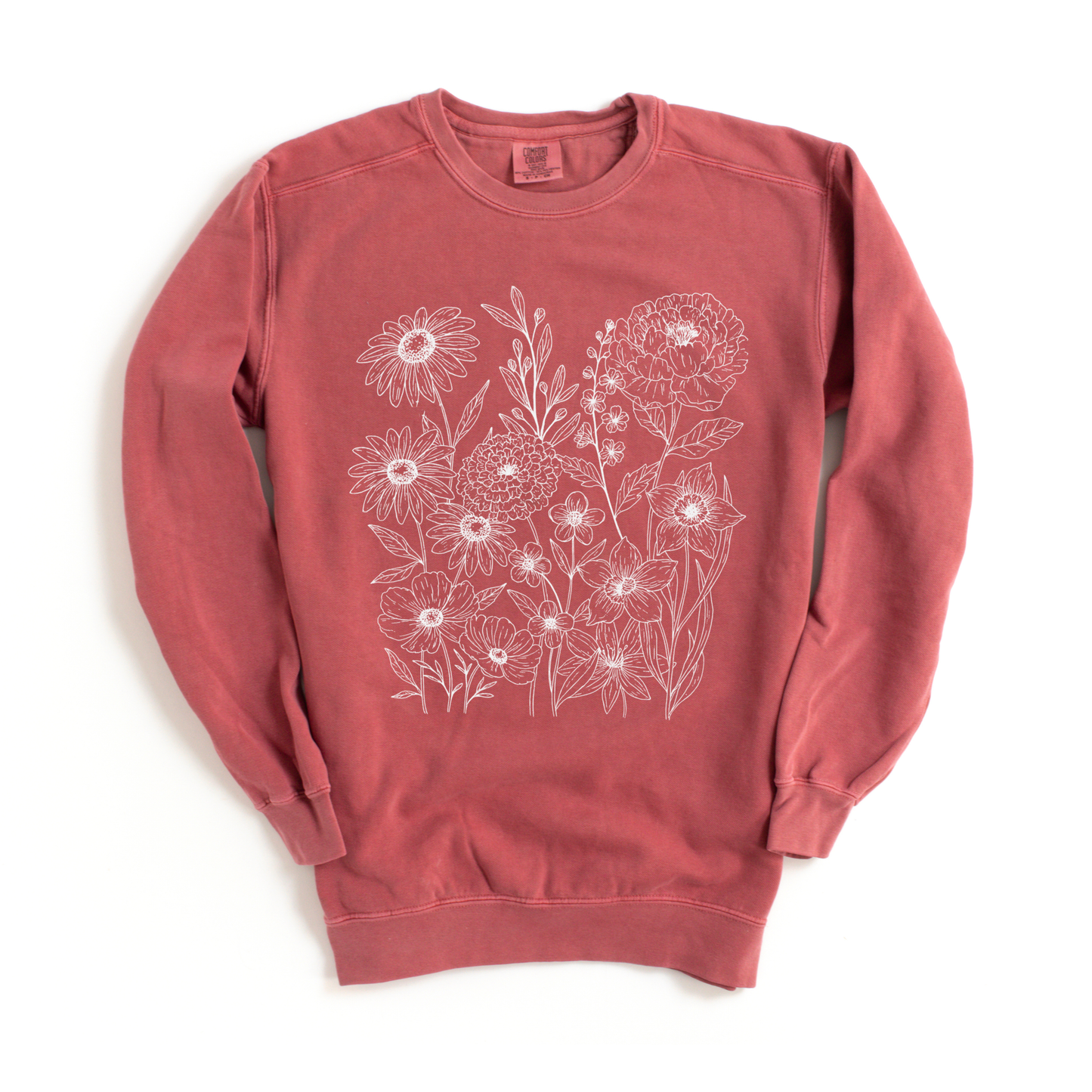 Petal Cartography - Comfort Colors Premium Heavyweight Sweatshirt