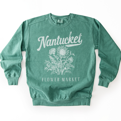 Nantucket Flower Market - Comfort Colors Premium Heavyweight Sweatshirt