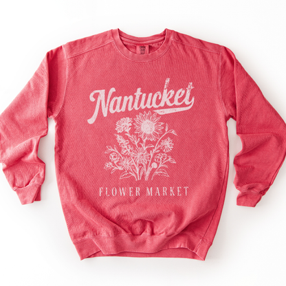 Nantucket Flower Market - Comfort Colors Premium Heavyweight Sweatshirt