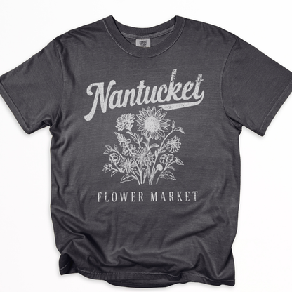 Nantucket Flower Market - Comfort Colors Relaxed Fit Premium T Shirt