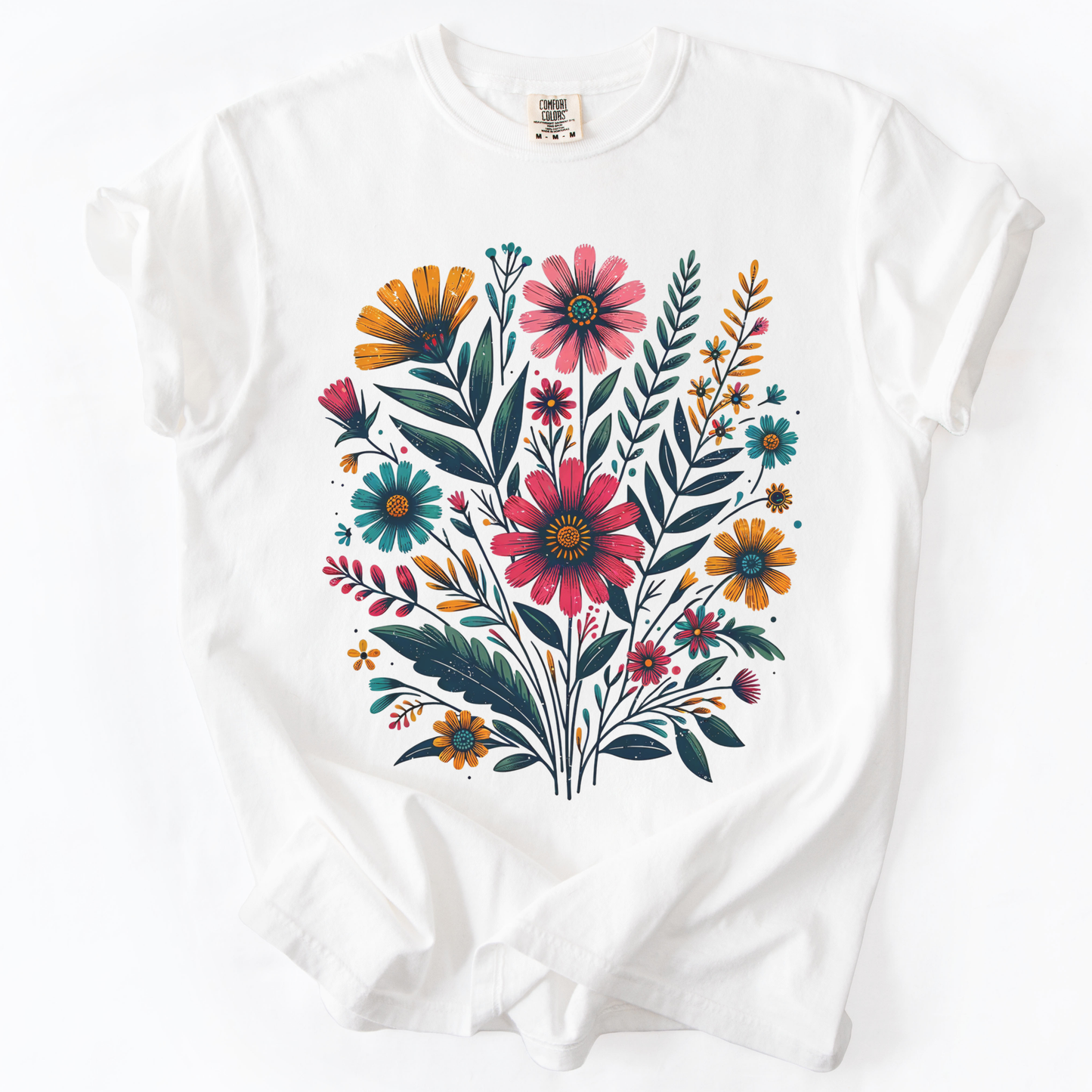 Indian Flowers-  Comfort Colors Relaxed Fit Premium T Shirt