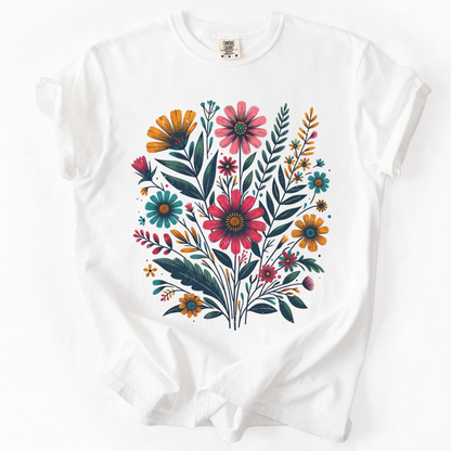 Indian Flowers-  Comfort Colors Relaxed Fit Premium T Shirt