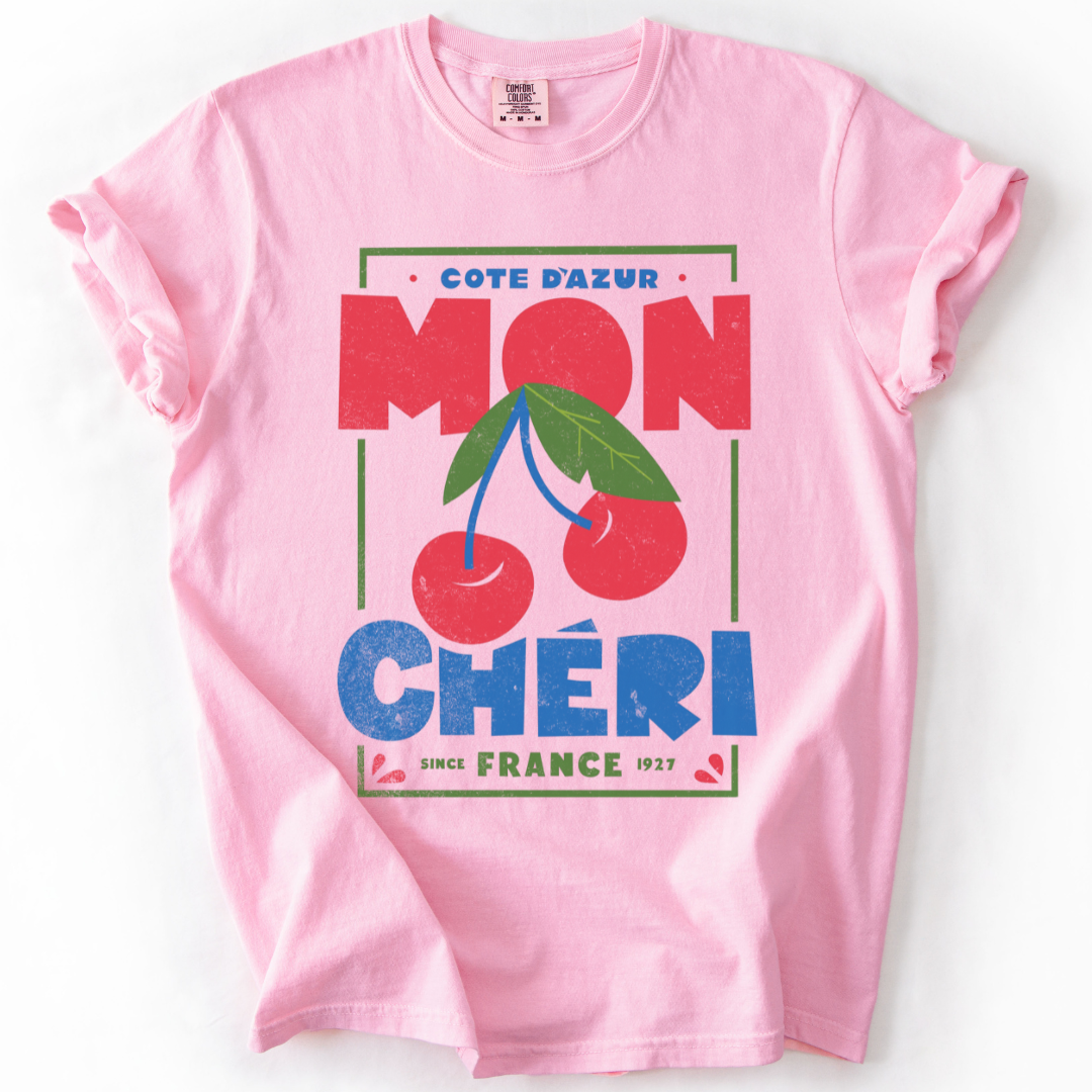 Mon Cheri -  Relaxed Fit Vintage Wash T Shirt