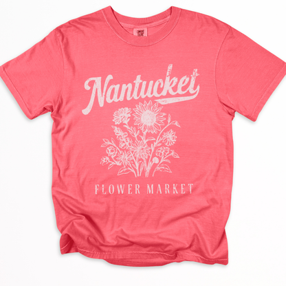 Nantucket Flower Market - Comfort Colors Relaxed Fit Premium T Shirt