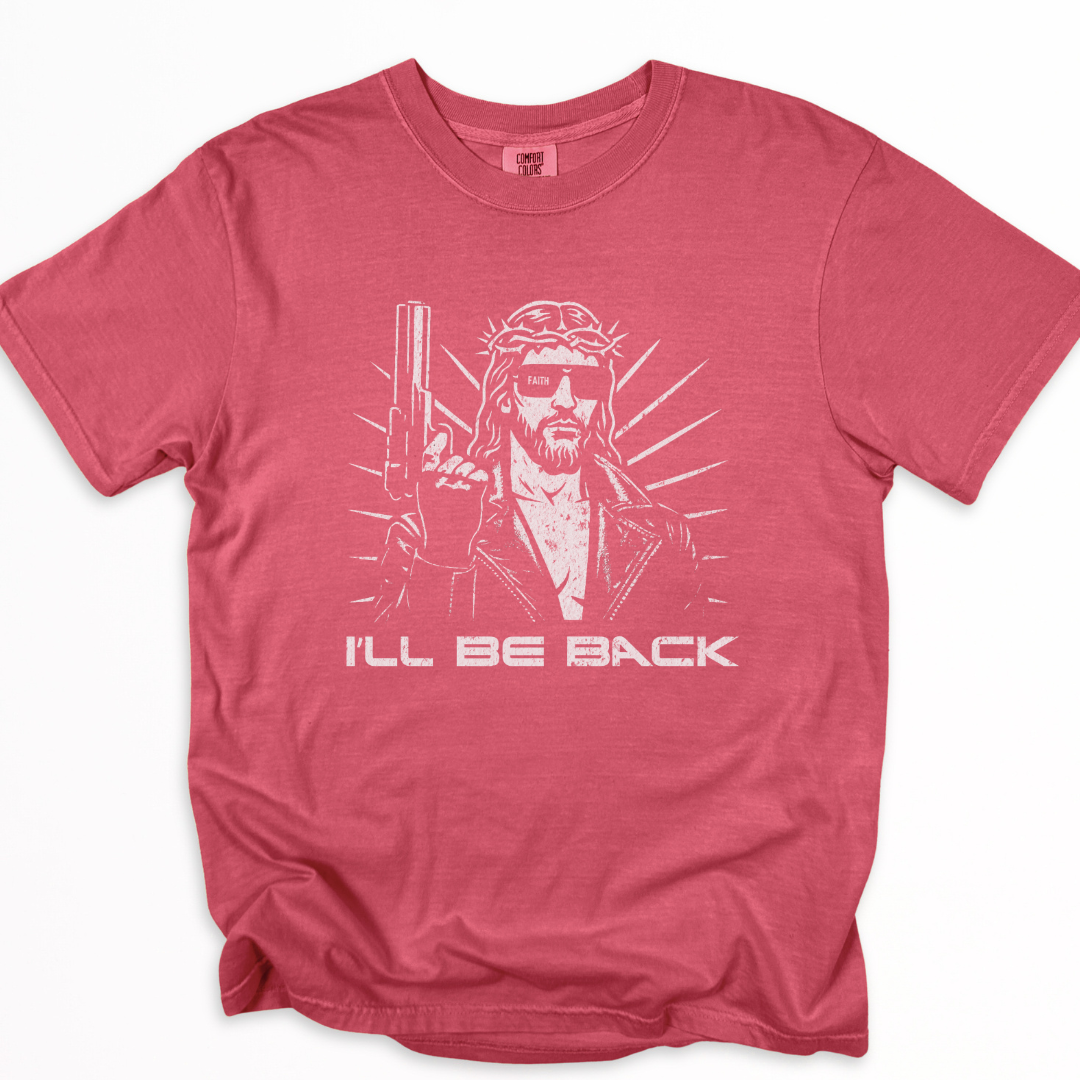 I'll Be Back -  Relaxed Fit Vintage Wash T Shirt