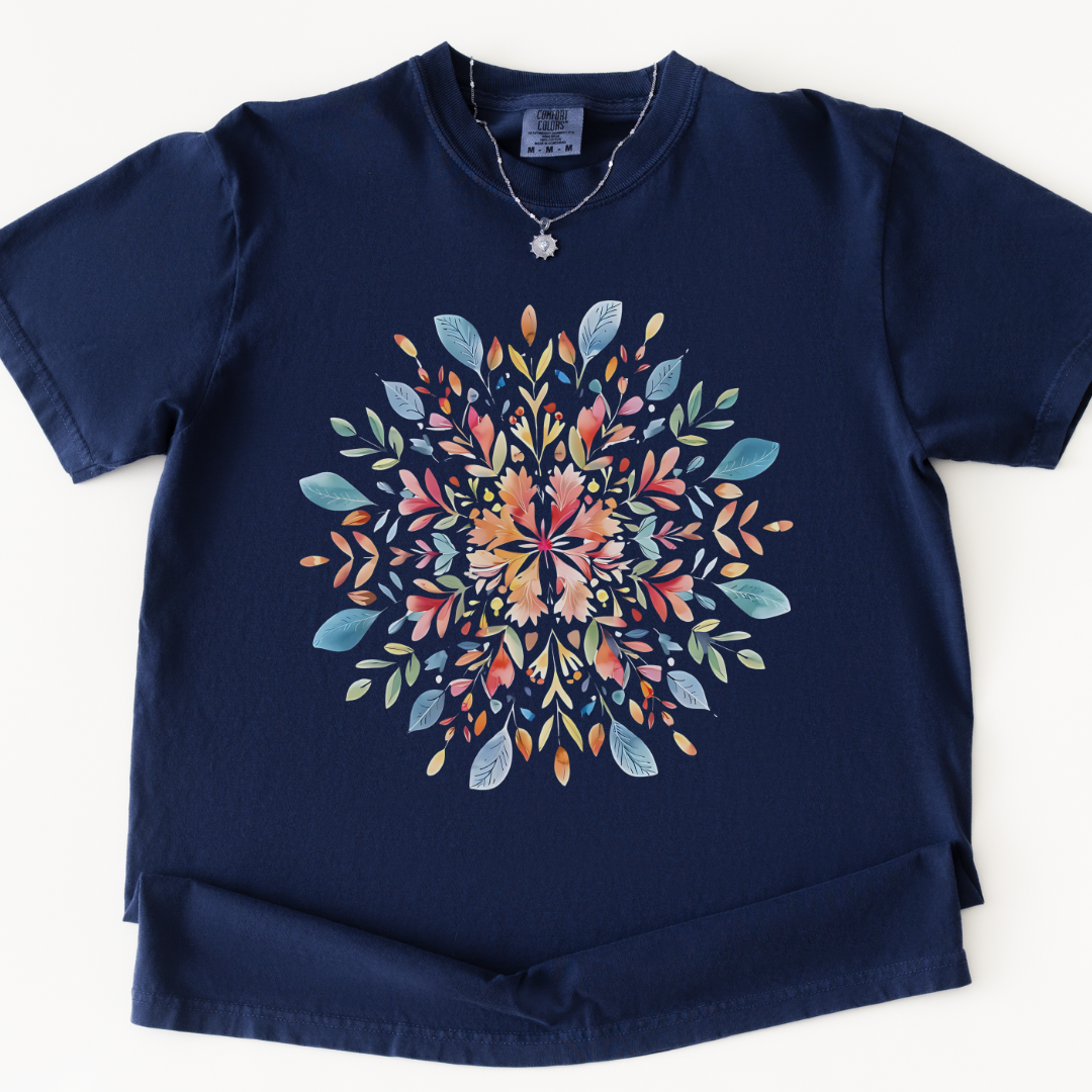 Plant Mandala - Comfort Colors Relaxed Fit Premium T Shirt