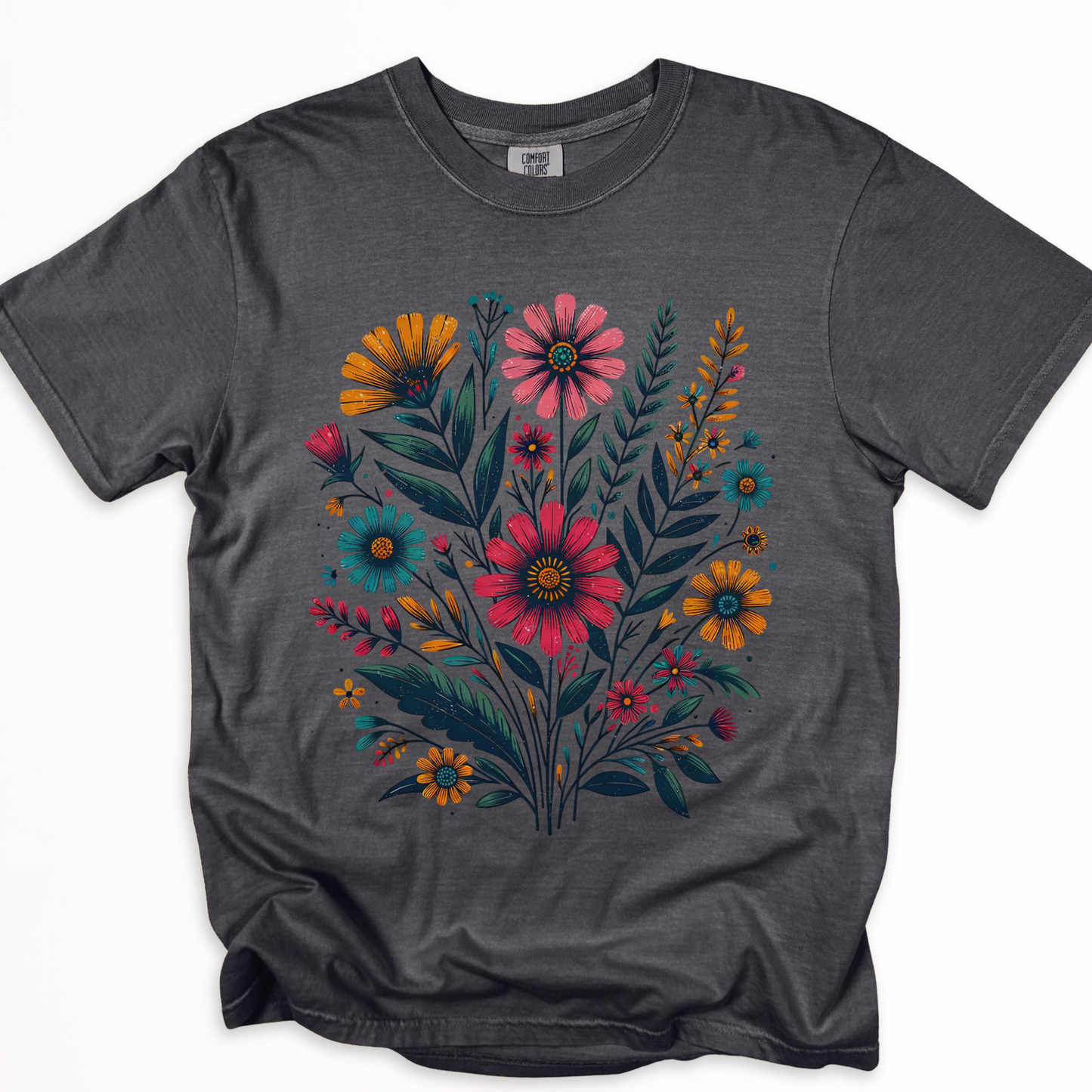 Indian Flowers-  Comfort Colors Relaxed Fit Premium T Shirt