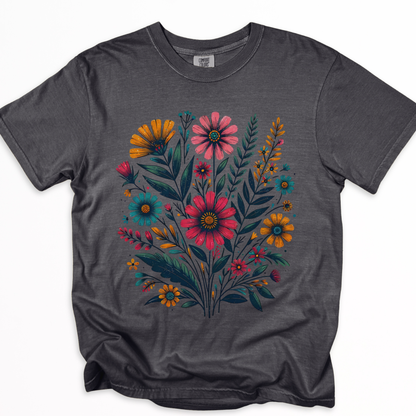 Indian Flowers-  Comfort Colors Relaxed Fit Premium T Shirt