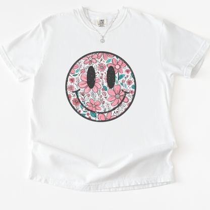 Flower Smile -  Comfort Colors Relaxed Fit Premium T Shirt