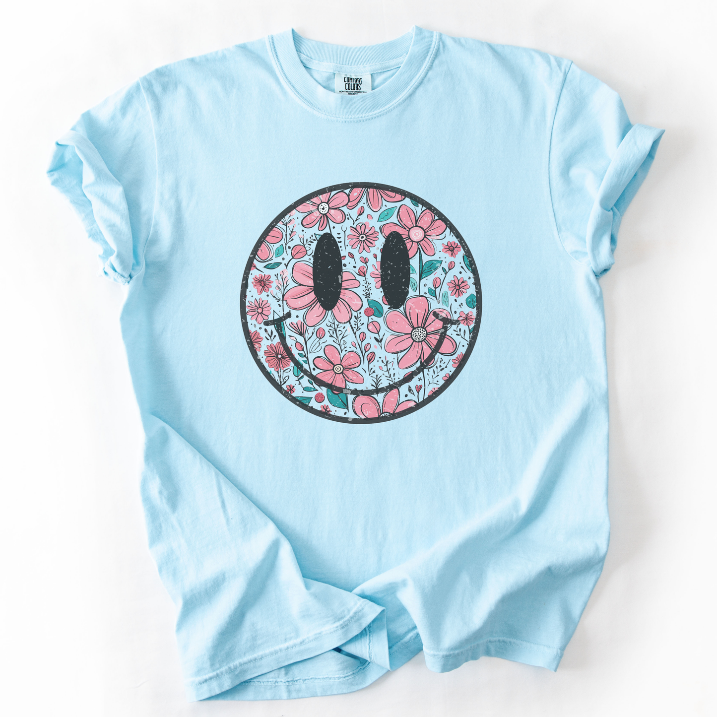 Flower Smile -  Comfort Colors Relaxed Fit Premium T Shirt