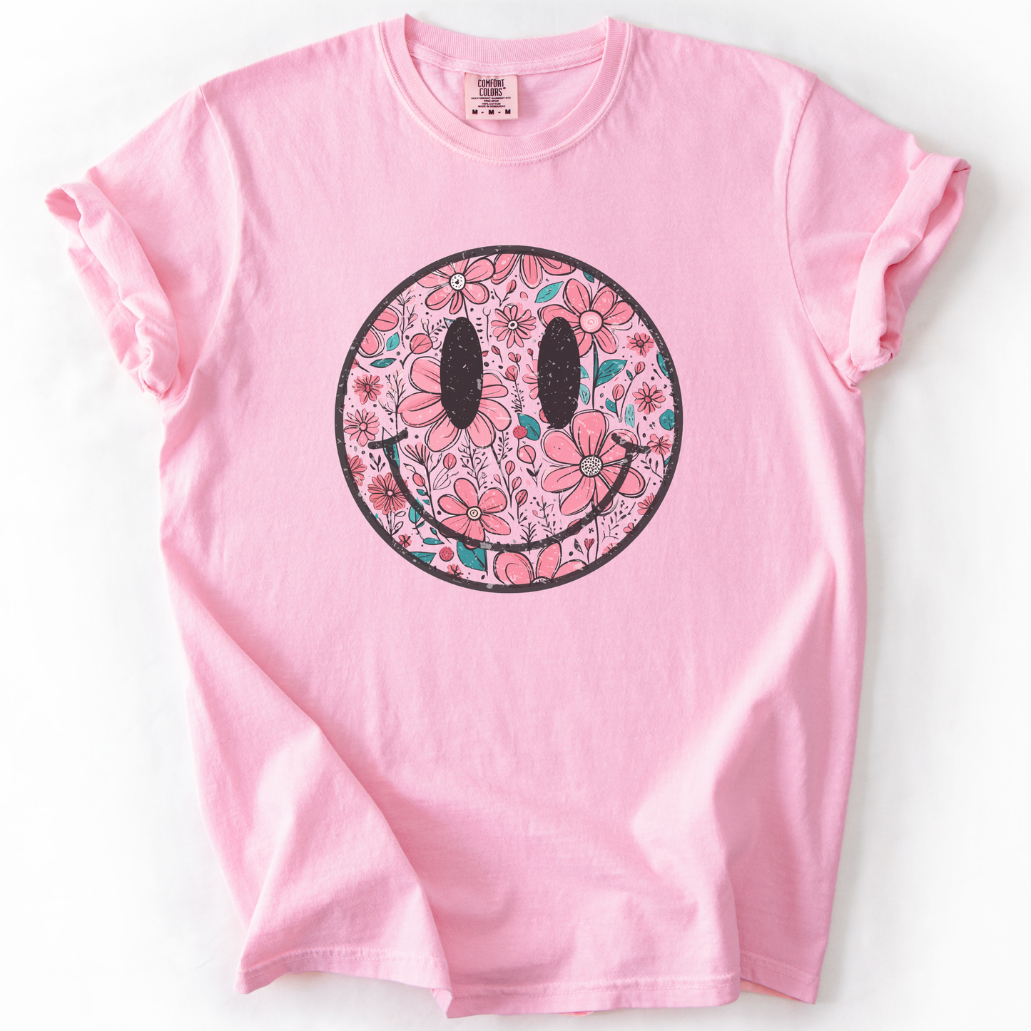 Flower Smile -  Comfort Colors Relaxed Fit Premium T Shirt