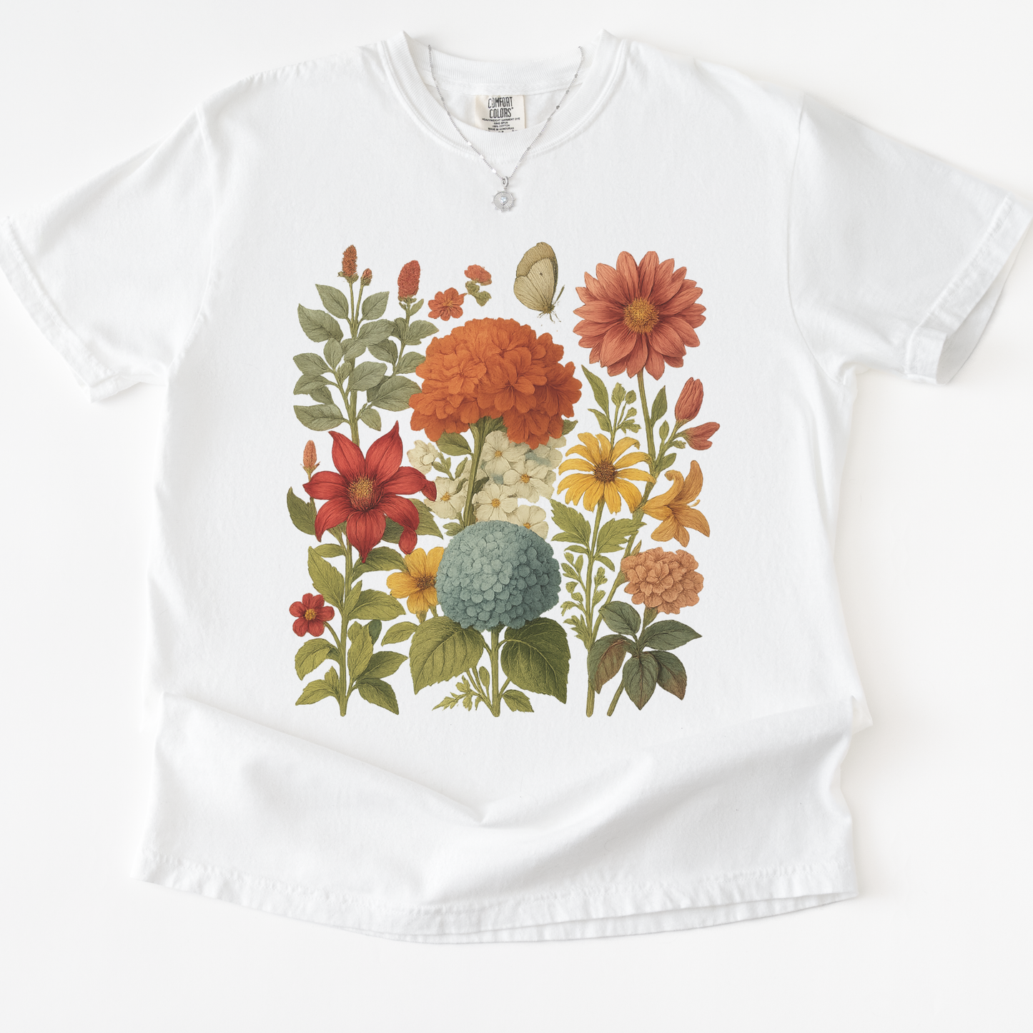 Hydrangea Bloom  -  Comfort Colors Relaxed Fit Premium T Shirt