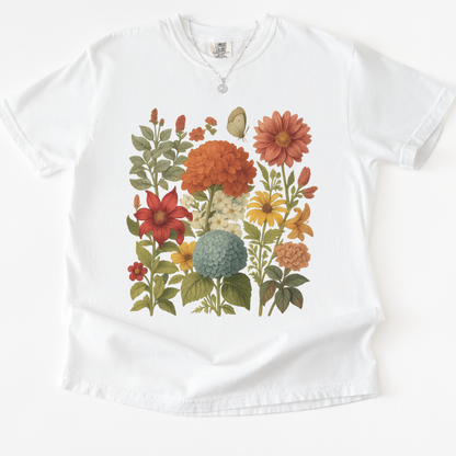 Hydrangea Bloom  -  Comfort Colors Relaxed Fit Premium T Shirt