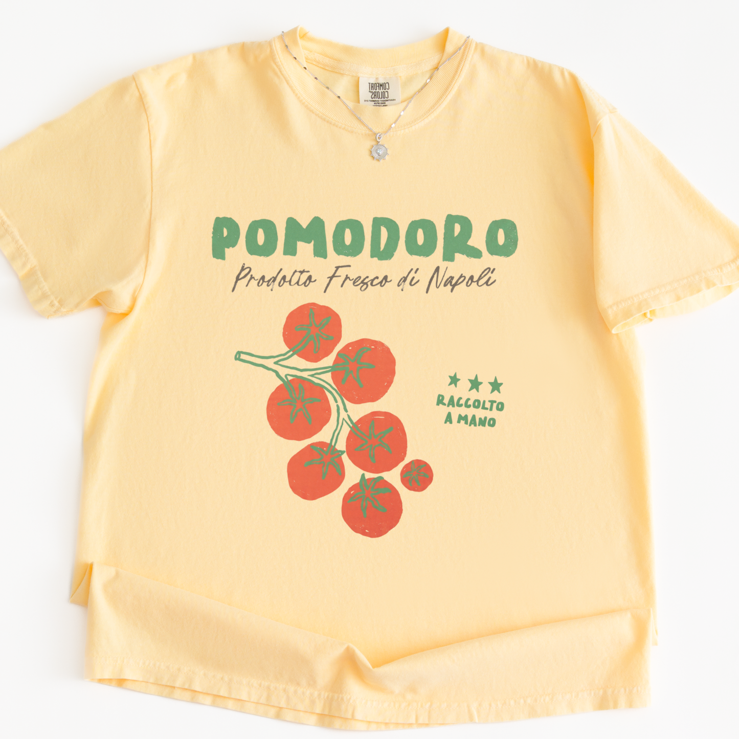 Pomodoro -  Relaxed Fit Vintage Wash T Shirt