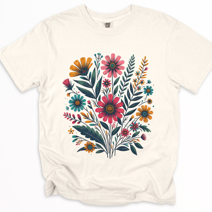 Indian Flowers-  Comfort Colors Relaxed Fit Premium T Shirt