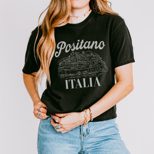 Positano - Comfort Colors Boxy Cropped Tee