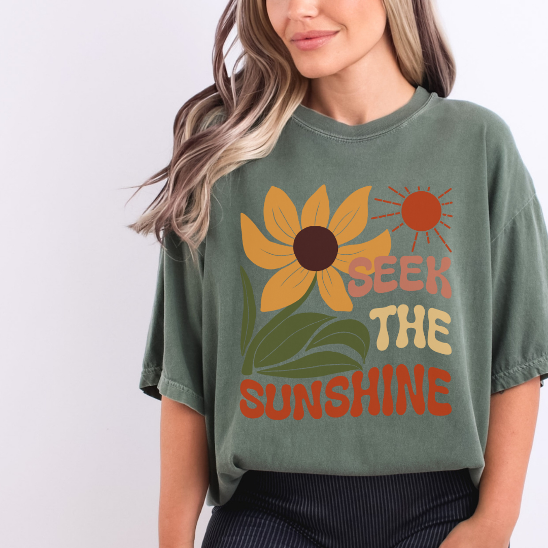 Seek The Sunshine - Comfort Colors Relaxed Fit Premium T Shirt