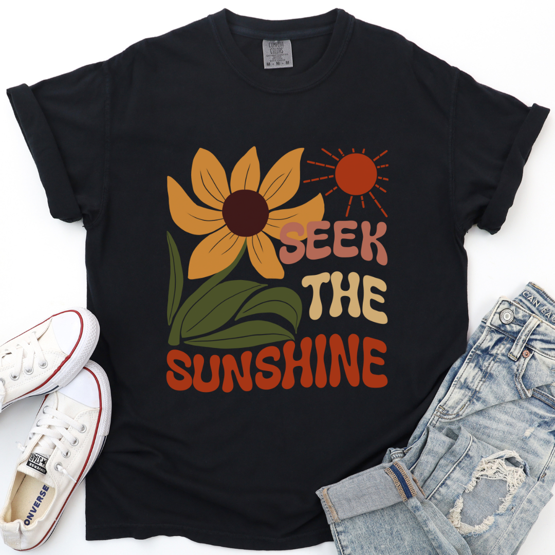 Seek The Sunshine - Comfort Colors Relaxed Fit Premium T Shirt