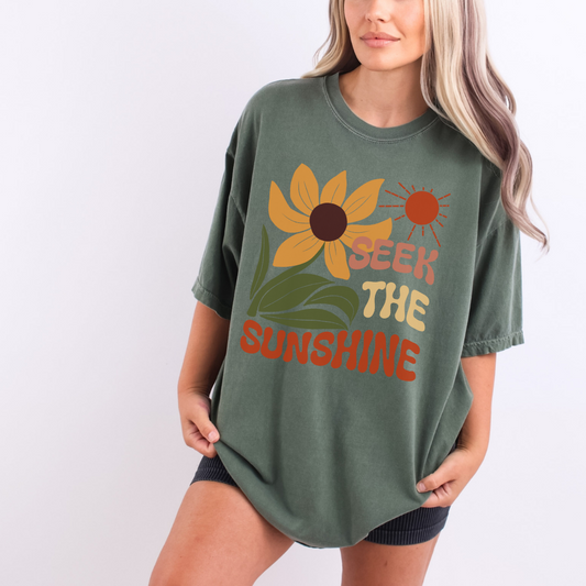 Seek The Sunshine - Comfort Colors Relaxed Fit Premium T Shirt