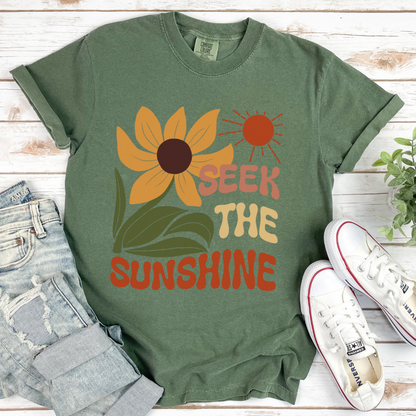 Seek The Sunshine - Comfort Colors Relaxed Fit Premium T Shirt