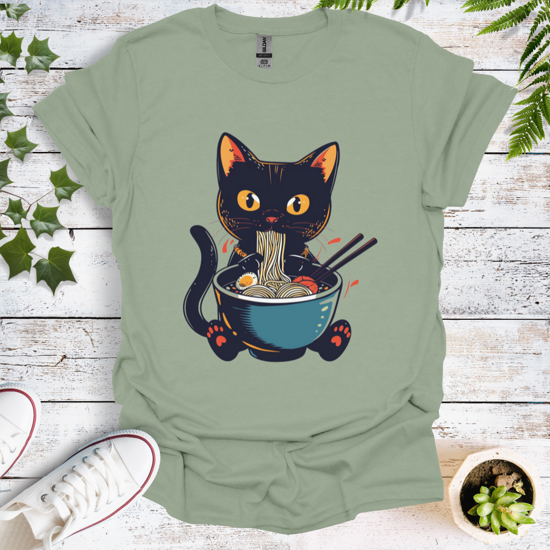 Cat Slurping Ramen