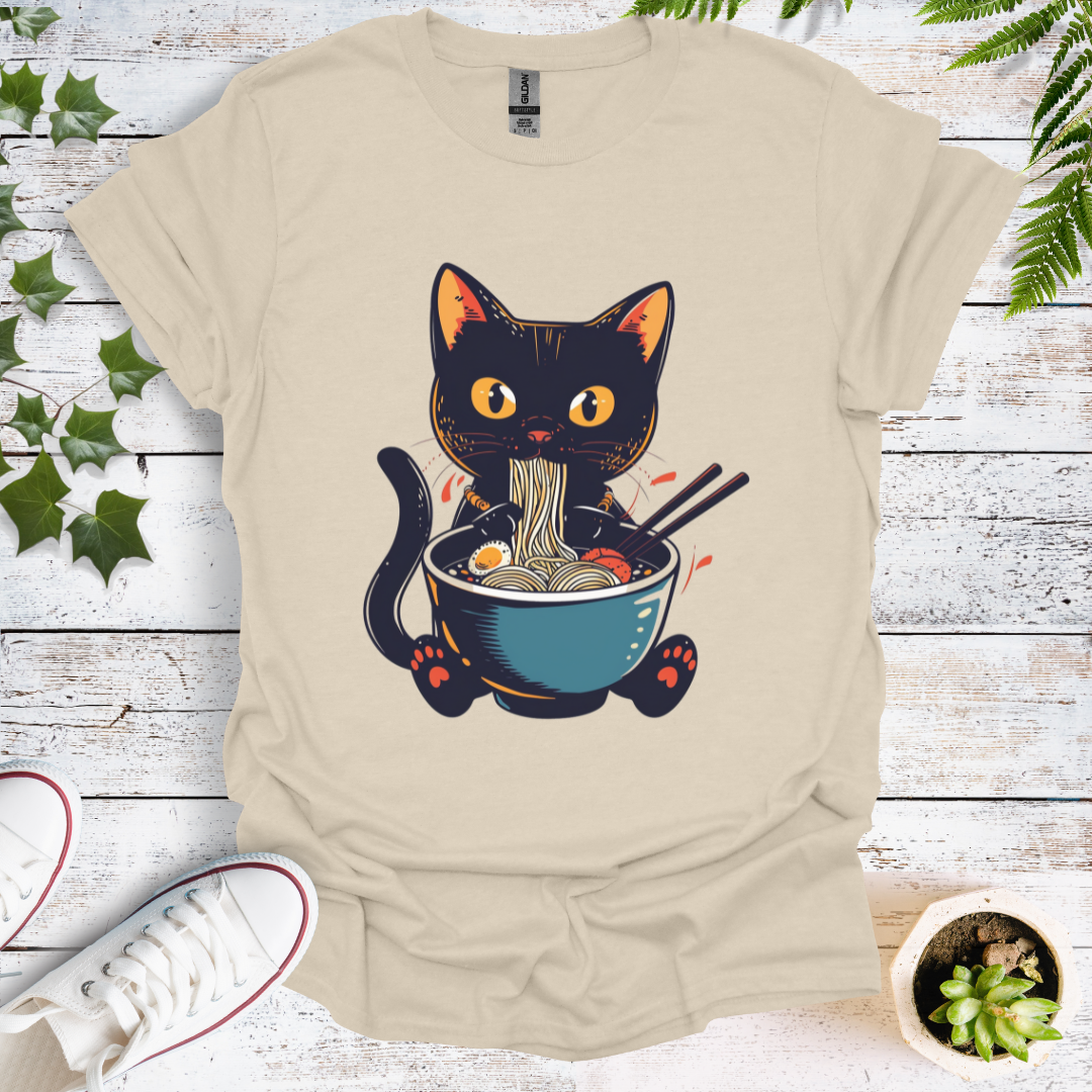 Cat Slurping Ramen