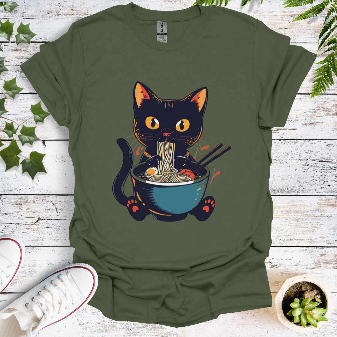 Cat Slurping Ramen