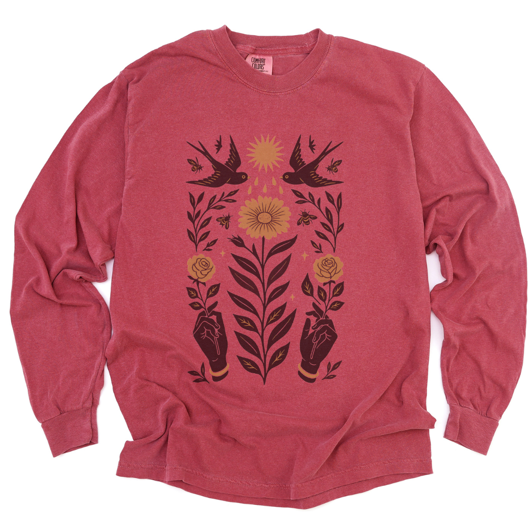 Sanctum Botanica - Comfort Colors Premium Long Sleeve T Shirt