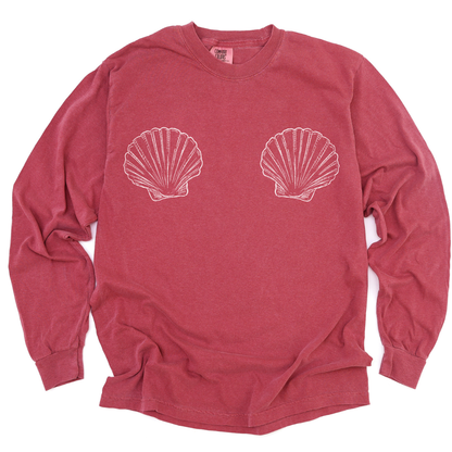 She Shells - Comfort Colors Long Sleeve Premium T Shirt