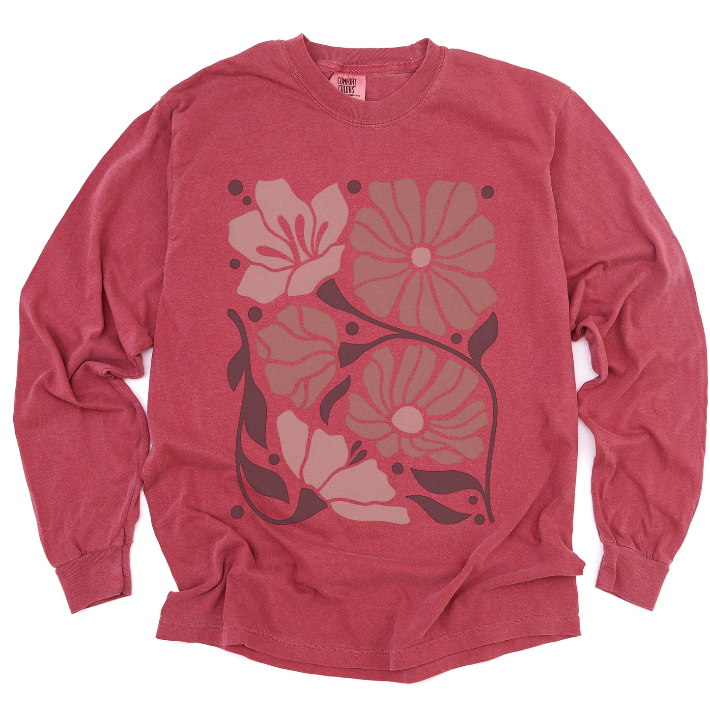 Abstract Floral - Comfort Colors Premium Long Sleeve T Shirt