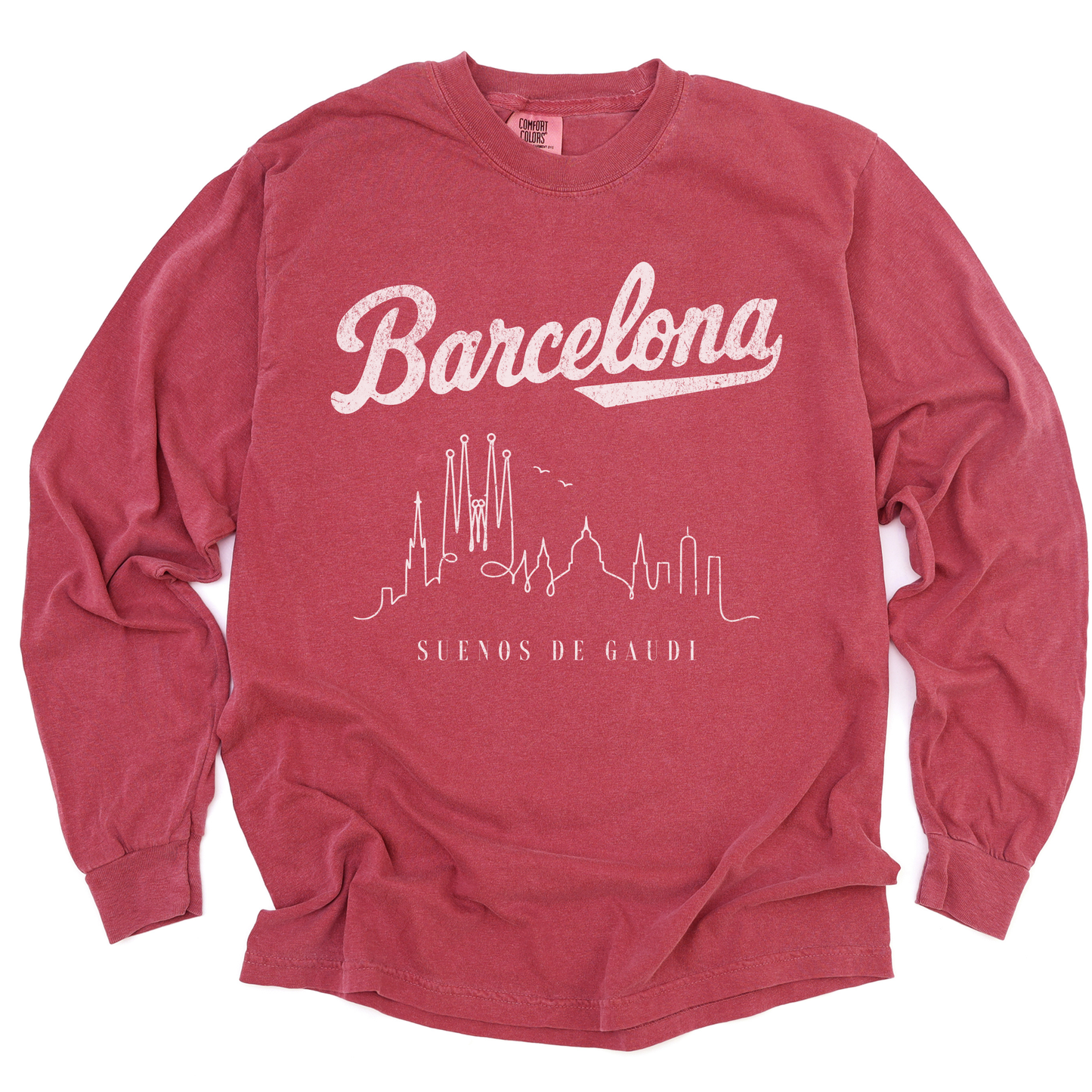 Barcelona, Dreams of Gaudi - Comfort Colors Long Sleeve Premium T Shirt