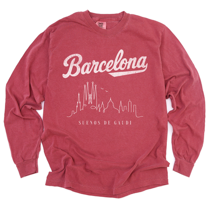 Barcelona, Dreams of Gaudi - Comfort Colors Long Sleeve Premium T Shirt