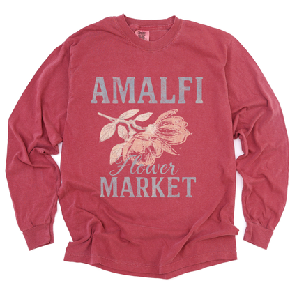 Amalfi Flower Market - Comfort Colors Long Sleeve Premium T Shirt