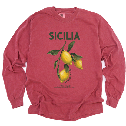 Sicilia - Comfort Colors Long Sleeve Premium T Shirt