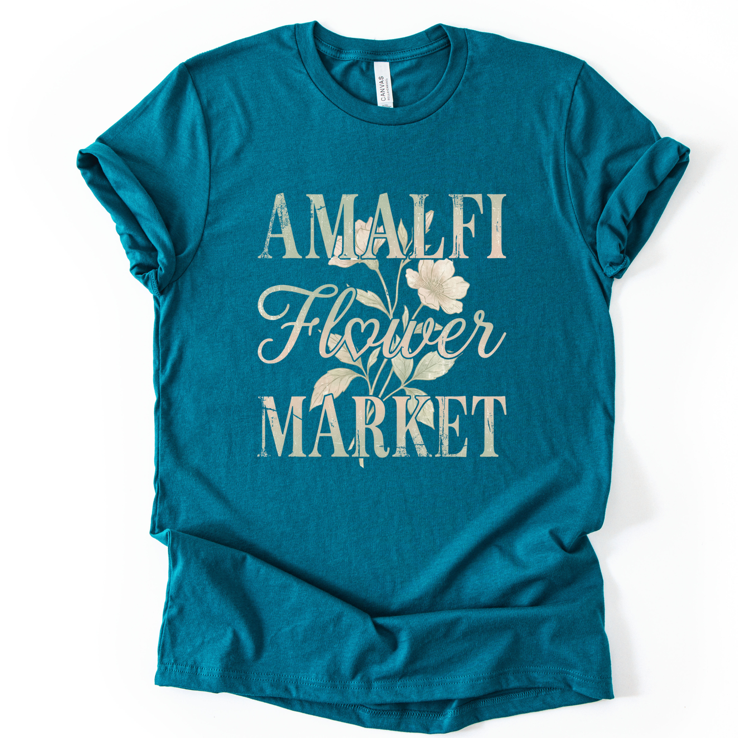 Amalfi Flower Market - Bella Canvas Super Soft T Shirt
