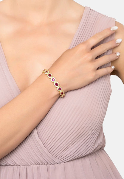 Whistledown Ruby Gemstone Bracelet Gold