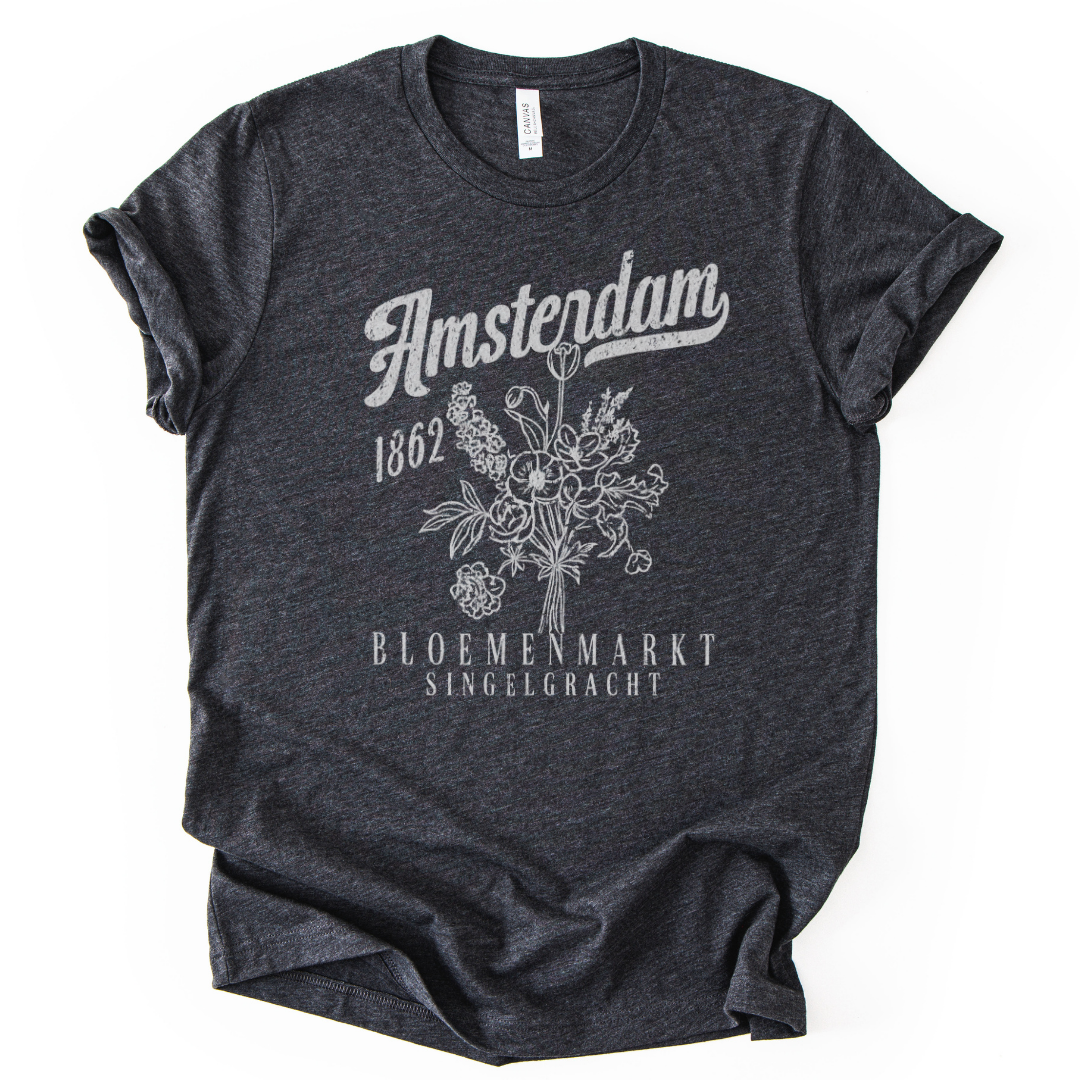 Amsterdam Flower Market - Bella Canvas Super Soft T Shirt