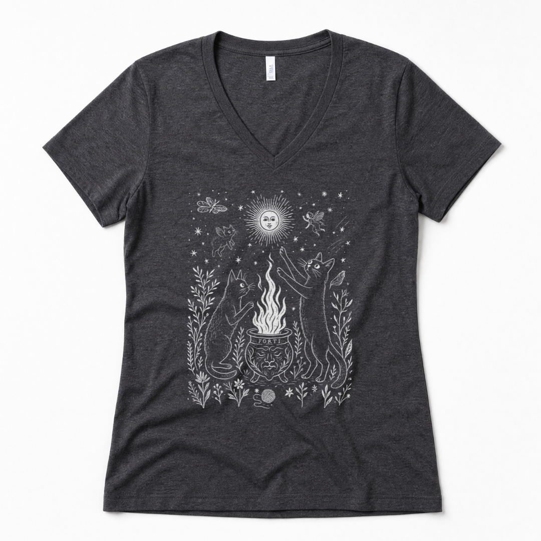 Midnight Meowgic - Super Soft V Neck