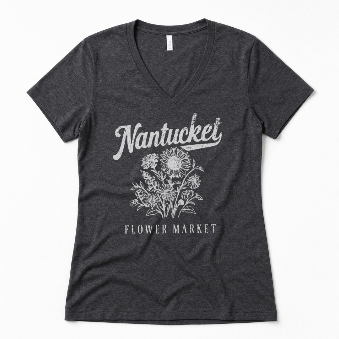 Nantucket Flower Market - Super Soft V Neck