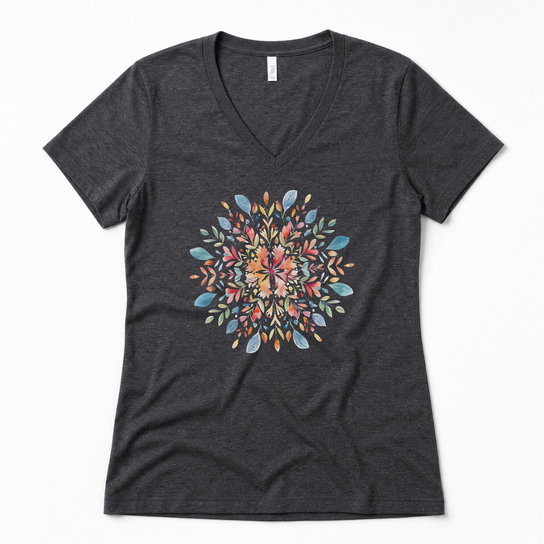 Plant Mandala - Super Soft V-Neck